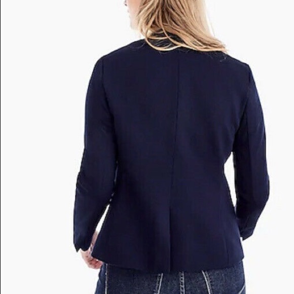J. Crew Going-Out Blazer in Stretch Twill - Navy - New with Tags - Picture 8 of 16